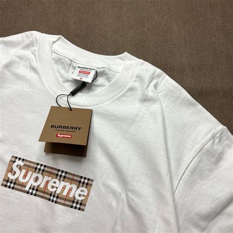 supreme burberry box logo replica|burberry box t shirt.